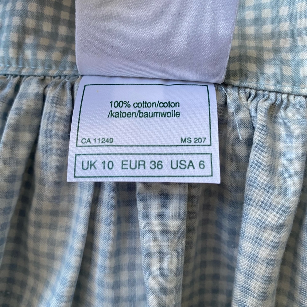 Laura Ashley Gingham Circle Skirt Sz S - Picture 8 of 8